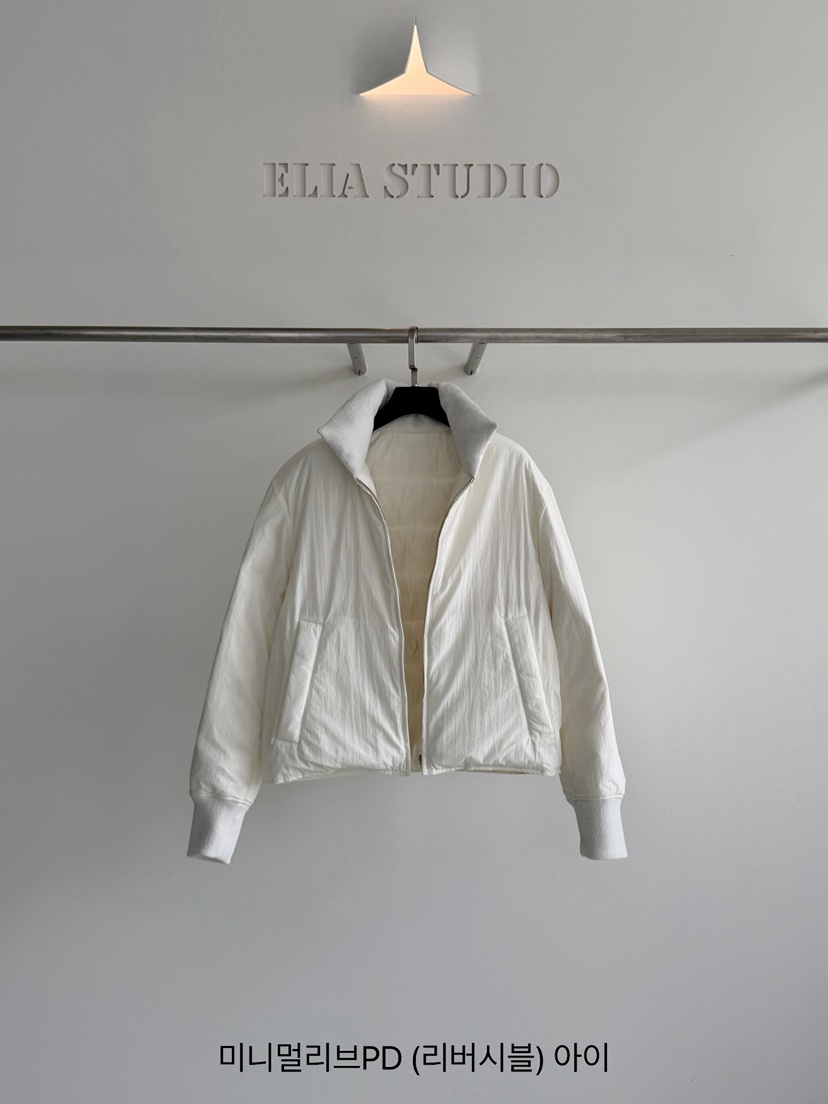 ELIA東大門實拍女士新款推薦時尚休閑短款羽絨服羽絨服雙面ELIA STUDIO短款羽絨服