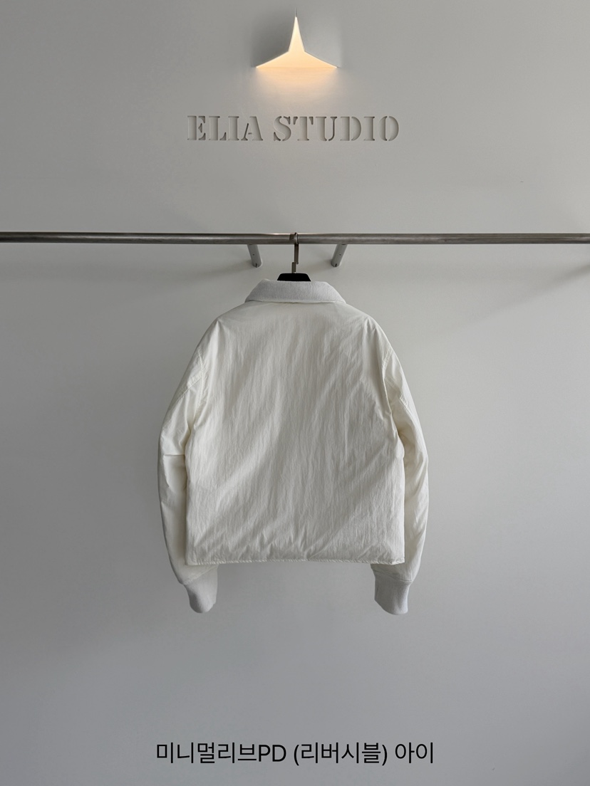 ELIA東大門實拍女士新款推薦時尚休閑短款羽絨服羽絨服雙面ELIA STUDIO短款羽絨服