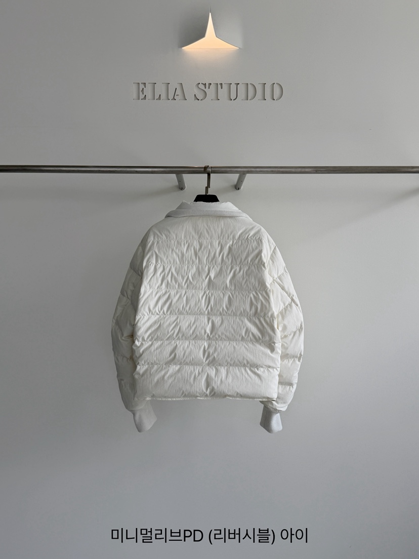 ELIA東大門實拍女士新款推薦時尚休閑短款羽絨服羽絨服雙面ELIA STUDIO短款羽絨服