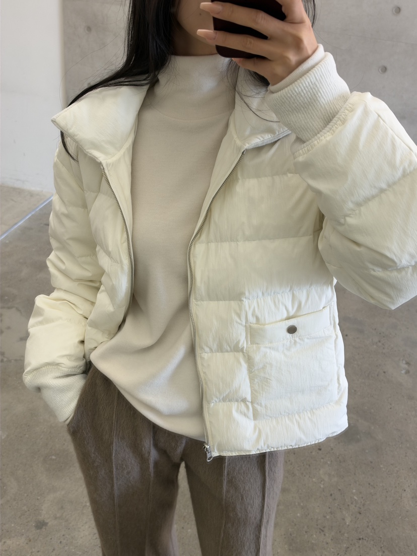 ELIA東大門實拍女士新款推薦時尚休閑短款羽絨服羽絨服雙面ELIA STUDIO短款羽絨服