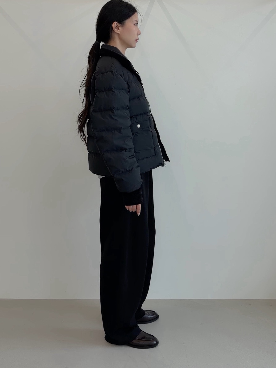 ELIA東大門實拍女士新款推薦時尚休閑短款羽絨服羽絨服雙面ELIA STUDIO短款羽絨服