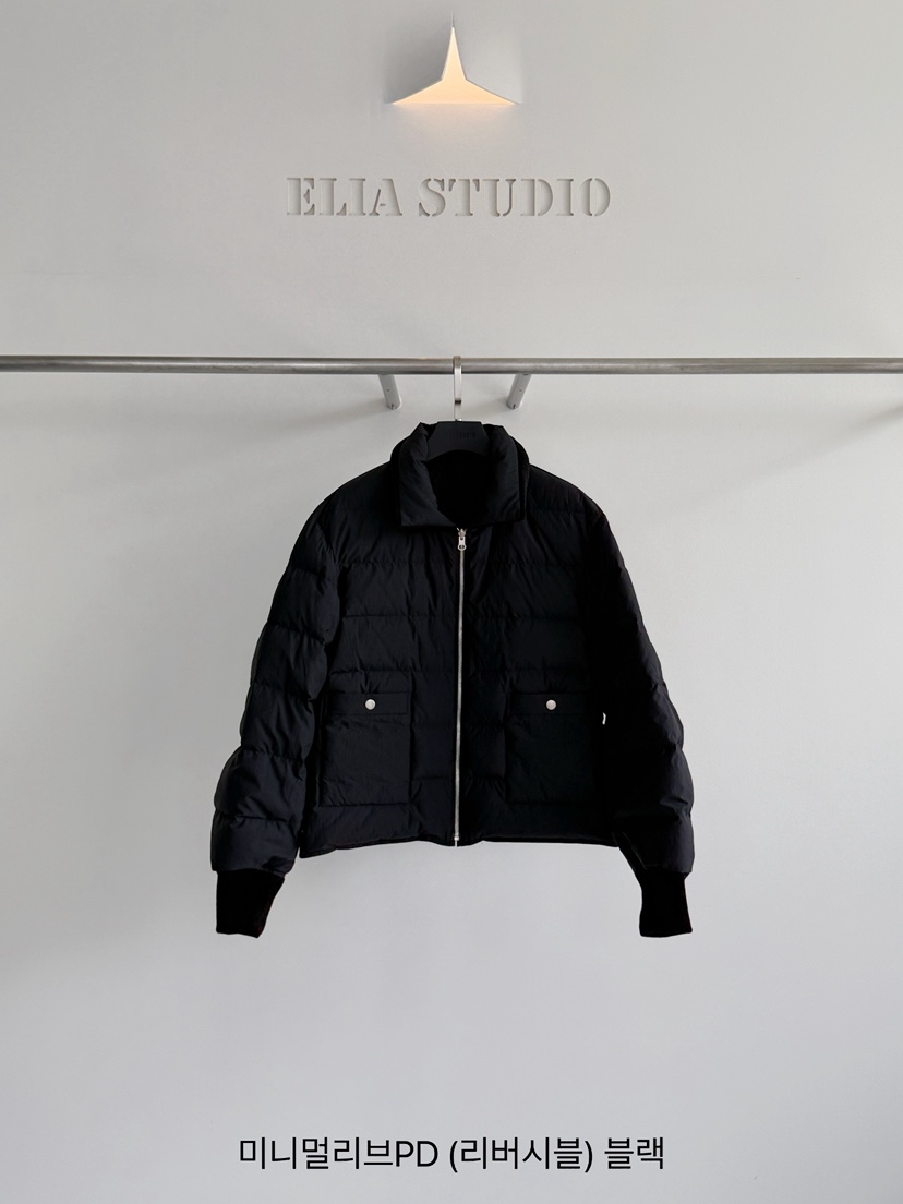 ELIA東大門實拍女士新款推薦時尚休閑短款羽絨服羽絨服雙面ELIA STUDIO短款羽絨服圖色2