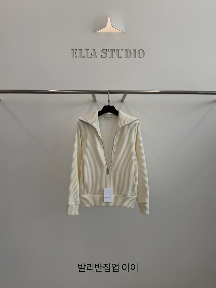 ELIA韓國代購女士新品休閑推薦人氣熱賣真品時尚衛衣半拉鏈ELIA STUDIO衛衣圖色1