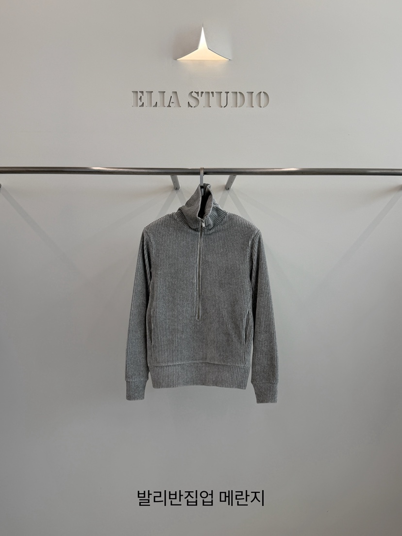 ELIA韓國代購女士新品休閑推薦人氣熱賣真品時尚衛衣半拉鏈ELIA STUDIO衛衣圖色4