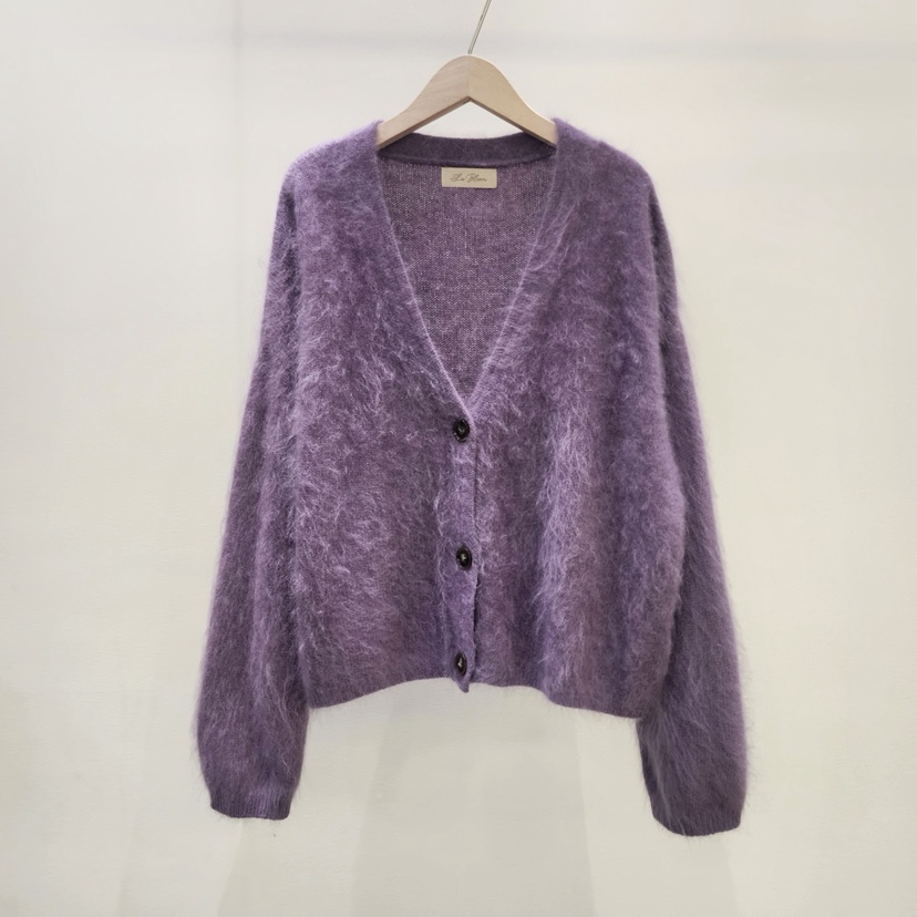 LA BLOOM韓國代購女士新品休閑推薦時尚開衫V領羊絨開衫La Bloom開衫圖色3