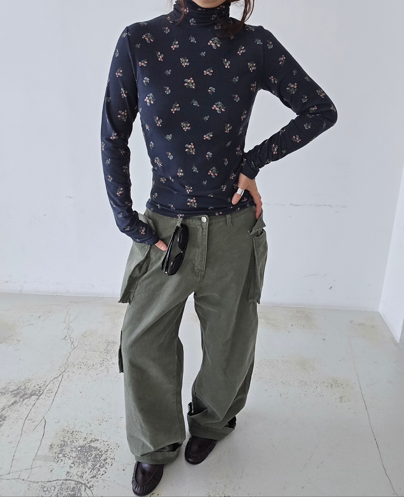 J SHOP韓國直郵女士新品人氣推薦熱賣休閑時尚真品長袖T恤J_SHOP長袖T恤圖色2藏藍色