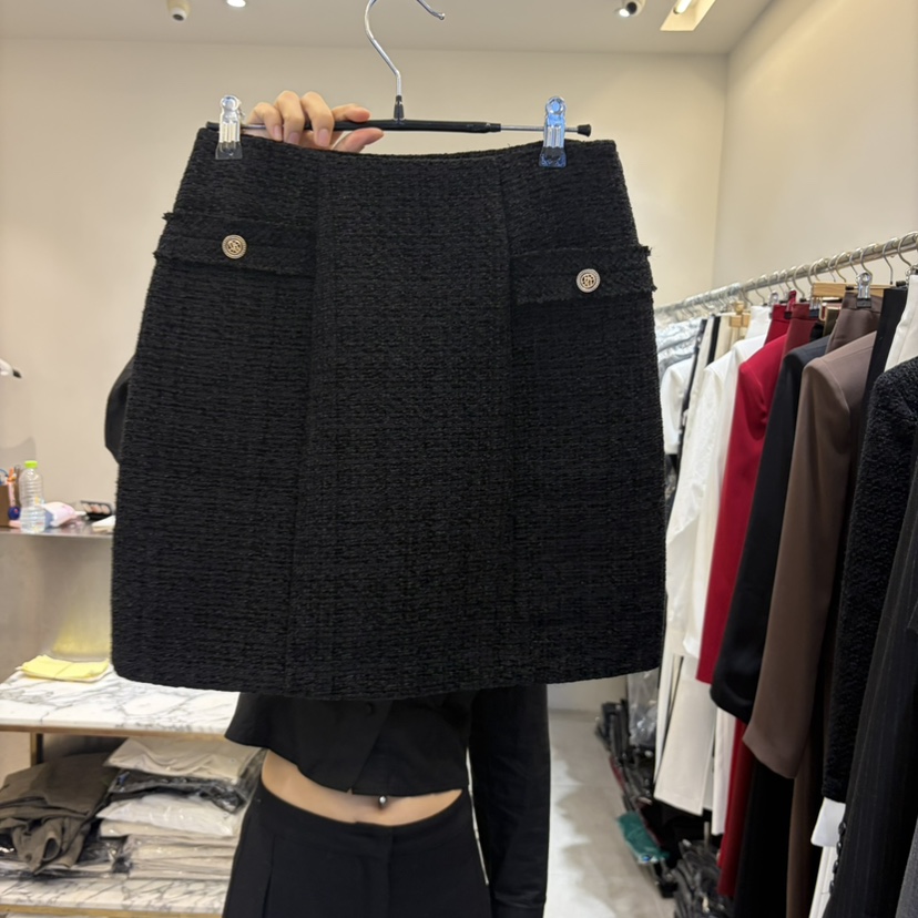 INNO東大門直郵女裝新款真品熱賣推薦人氣時尚休閑短裙紐扣INNO短裙圖色1