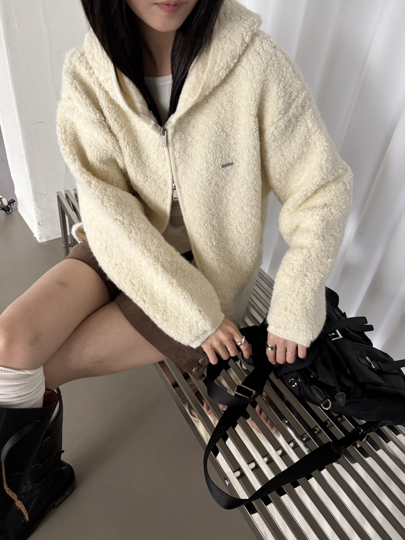 Verbena東大門代購女裝新款推薦真品人氣休閑夾克雙向拉鏈Verbena夾克