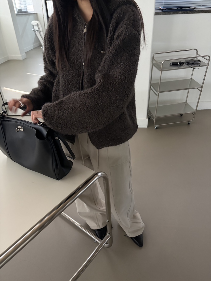 Verbena東大門代購女裝新款推薦真品人氣休閑夾克雙向拉鏈Verbena夾克