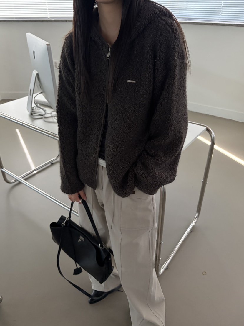 Verbena東大門代購女裝新款推薦真品人氣休閑夾克雙向拉鏈Verbena夾克