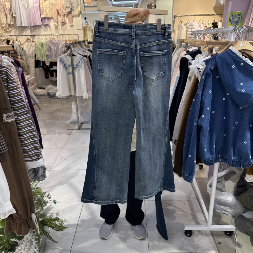 MS東大門實拍女士新品真品時尚推薦休閑人氣熱賣牛仔褲MS牛仔褲