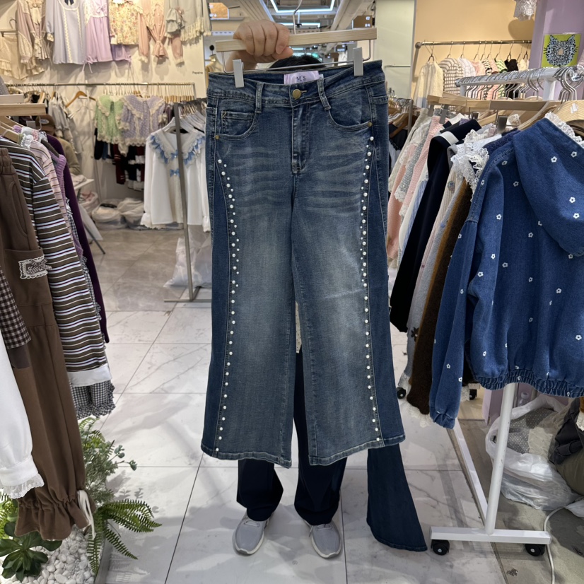 MS東大門實拍女士新品真品時尚推薦休閑人氣熱賣牛仔褲MS牛仔褲圖色1