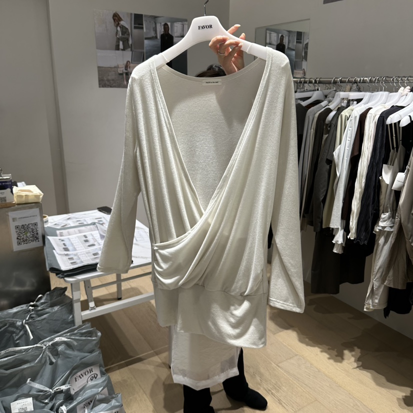 FAVOR-P東大門代購女士新品熱賣推薦休閑人氣時尚長袖T恤FAVOR-P長袖T恤圖色1