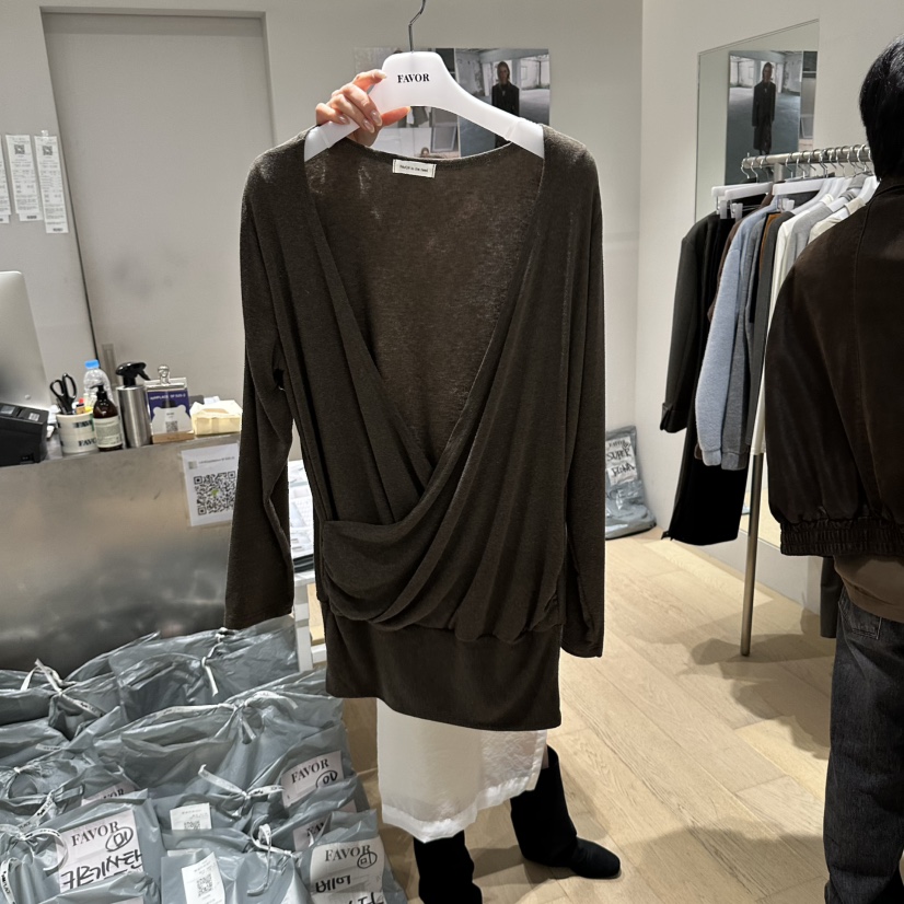 FAVOR-P東大門代購女士新品熱賣推薦休閑人氣時尚長袖T恤FAVOR-P長袖T恤圖色3