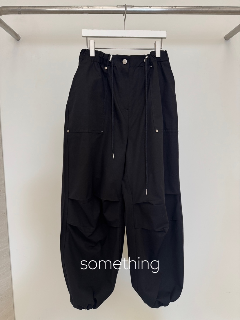 SOMETHING-L/FANCY韓國代購女士新款休閑人氣推薦休閑褲SOMETHING-L/FANCY休閑褲圖色3黑色