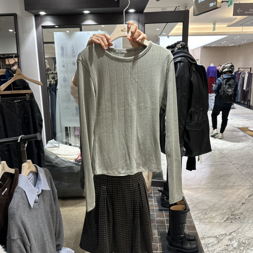 BRELLIN東大門實拍女裝新款人氣熱賣休閑時尚真品長袖T恤BRELLIN長袖T恤圖色4