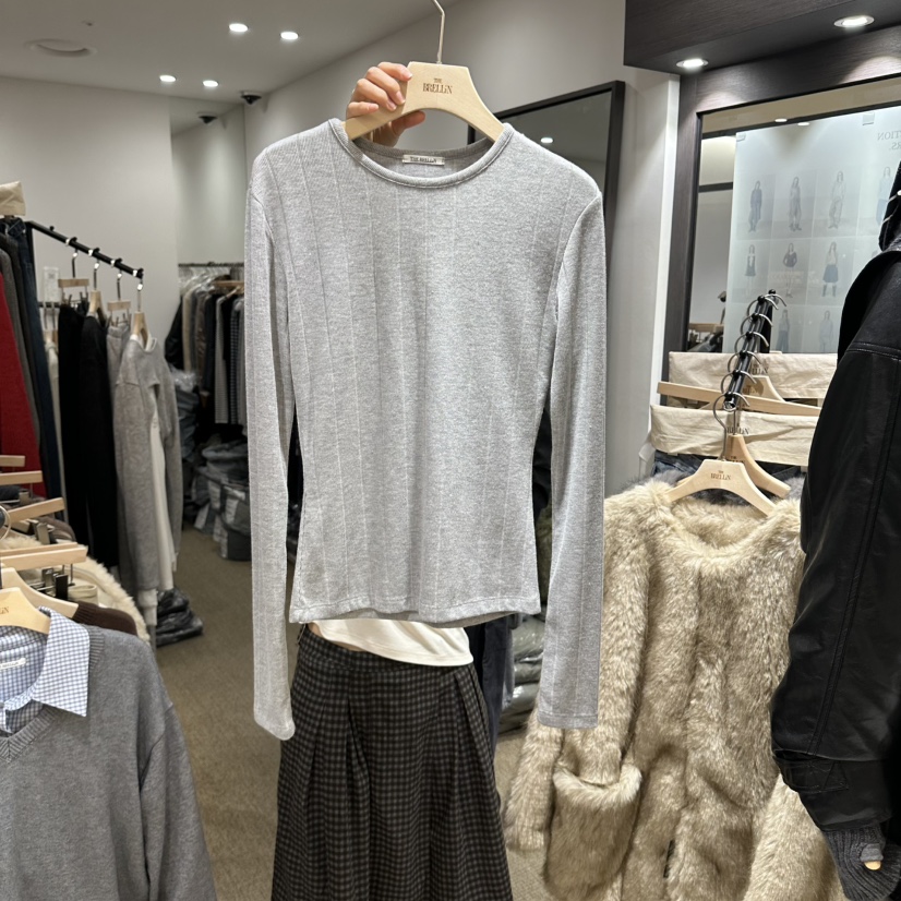 BRELLIN東大門實拍女裝新款人氣熱賣休閑時尚真品長袖T恤BRELLIN長袖T恤圖色5