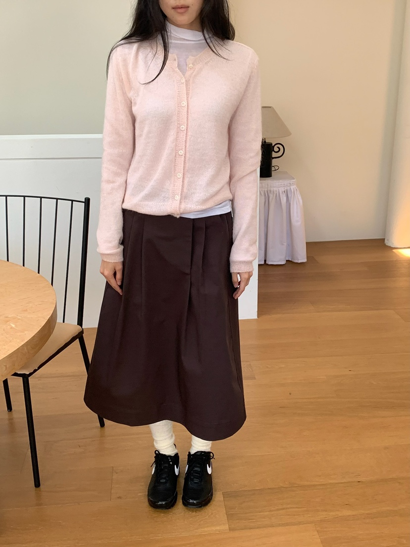 LOVEMYSANTA韓國直郵女士新款休閑推薦真品長裙斜紋布紐扣LOVEMYSANTA長裙