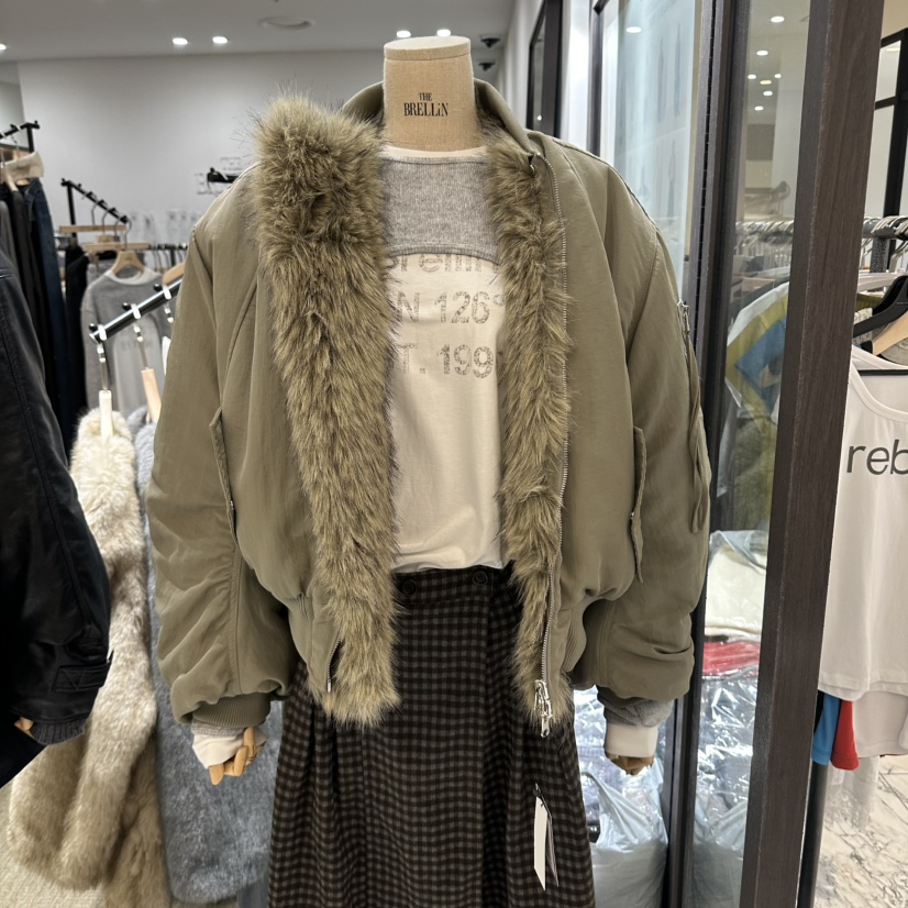 BRELLIN東大門代購女裝新款熱賣人氣休閑時尚短款大衣兩面穿BRELLIN短款大衣圖色2