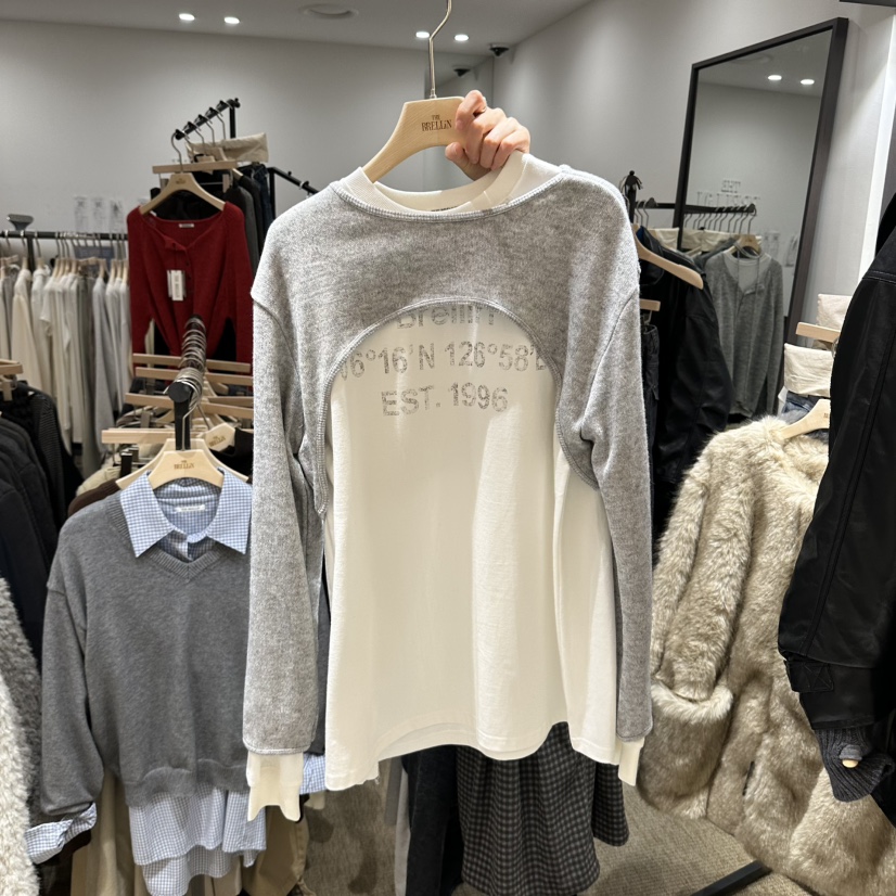 BRELLIN韓國代購女裝新品熱賣時尚真品推薦針織衫不含內搭BRELLIN針織衫圖色2