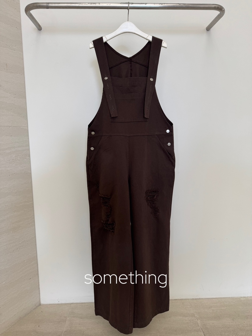 SOMETHING-L/FANCY東大門代購女裝新款休閑真品人氣背帶褲SOMETHING-L/FANCY背帶褲圖色2