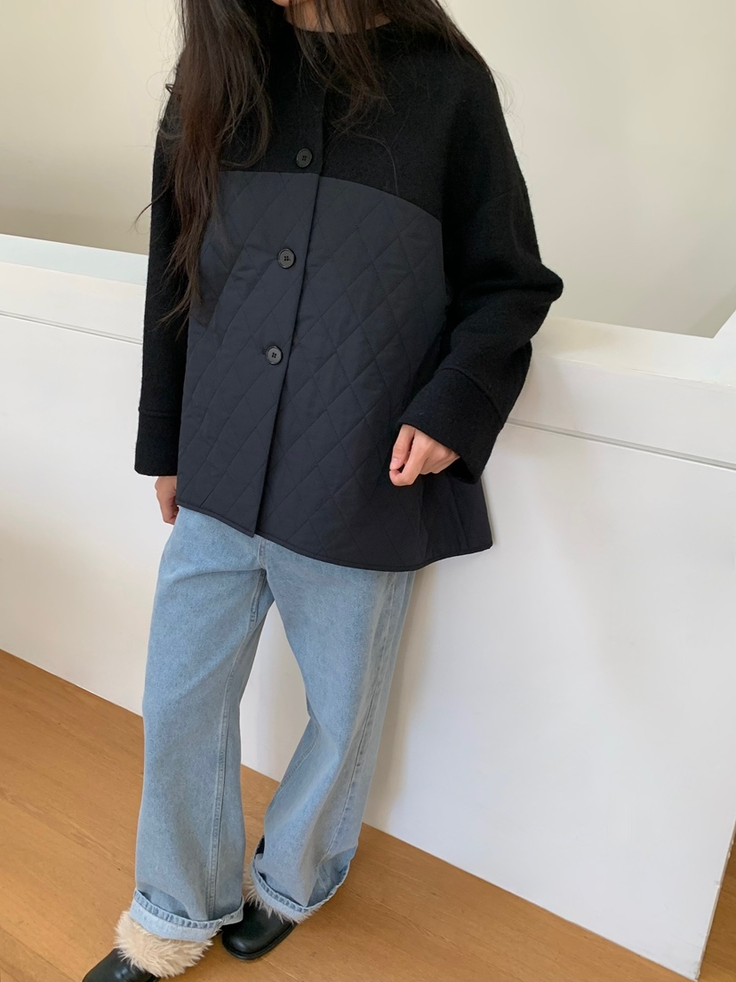 LOVEMYSANTA東大門直郵女裝新款真品熱賣推薦休閑夾克羊駝絨LOVEMYSANTA夾克圖色2黑色