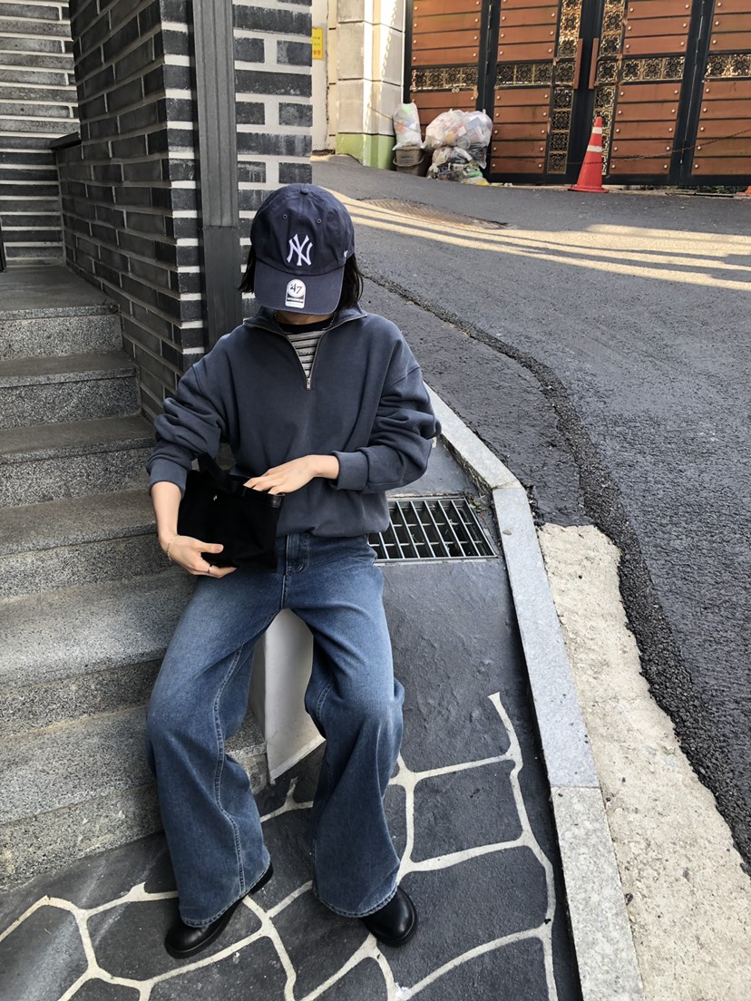 LONG PEAK韓國直郵女裝新品熱賣休閑人氣時尚真品牛仔褲LONG PEAK牛仔褲