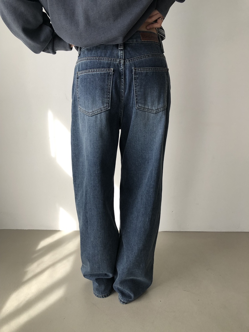 LONG PEAK韓國直郵女裝新品熱賣休閑人氣時尚真品牛仔褲LONG PEAK牛仔褲