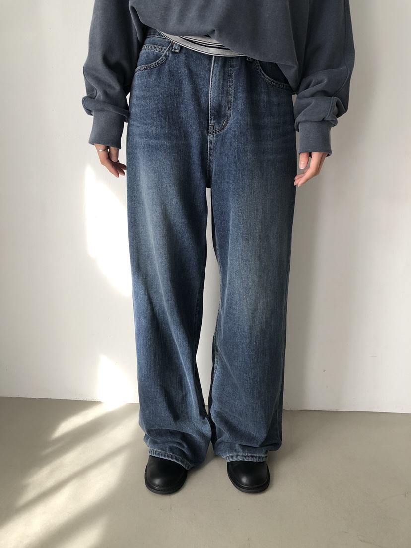 LONG PEAK韓國直郵女裝新品熱賣休閑人氣時尚真品牛仔褲LONG PEAK牛仔褲