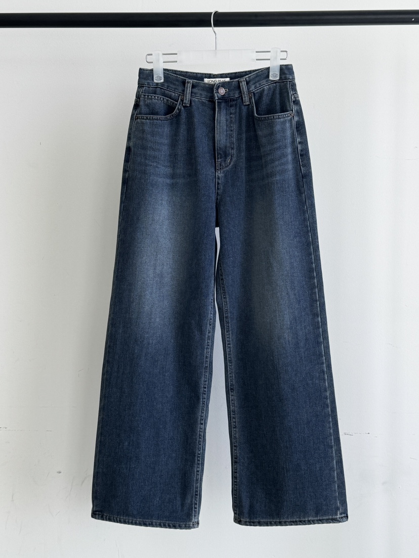 LONG PEAK韓國直郵女裝新品熱賣休閑人氣時尚真品牛仔褲LONG PEAK牛仔褲圖色1