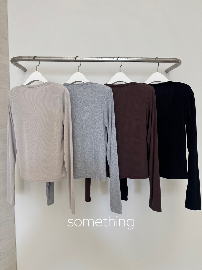 SOMETHING-L/FANCY韓國直郵女士新款真品人氣推薦長袖T恤SOMETHING-L/FANCY長袖T恤