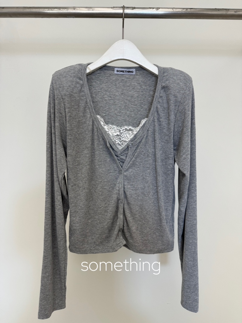 SOMETHING-L/FANCY韓國直郵女士新款真品人氣推薦長袖T恤SOMETHING-L/FANCY長袖T恤圖色2
