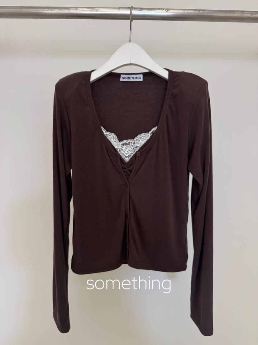 SOMETHING-L/FANCY韓國直郵女士新款真品人氣推薦長袖T恤SOMETHING-L/FANCY長袖T恤圖色3