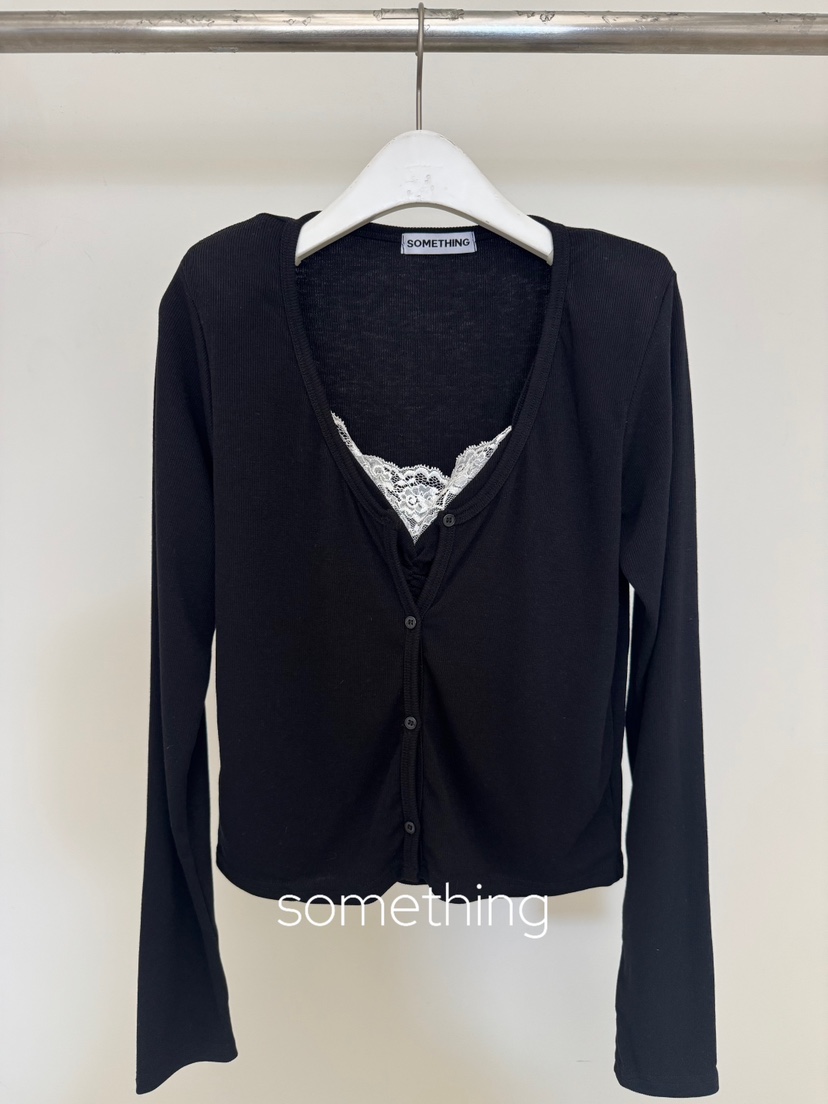 SOMETHING-L/FANCY韓國直郵女士新款真品人氣推薦長袖T恤SOMETHING-L/FANCY長袖T恤圖色4