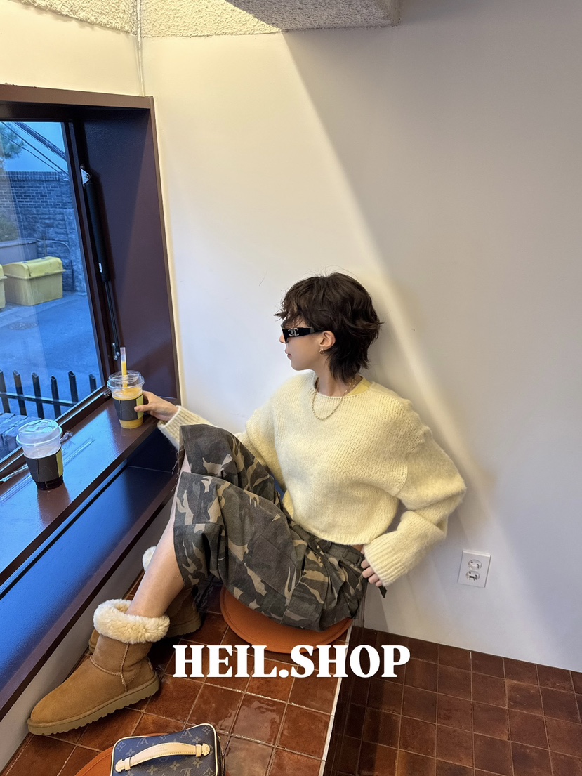 HEIL韓國直郵女士新品人氣時尚休閑推薦熱賣真品毛衣HEIL毛衣