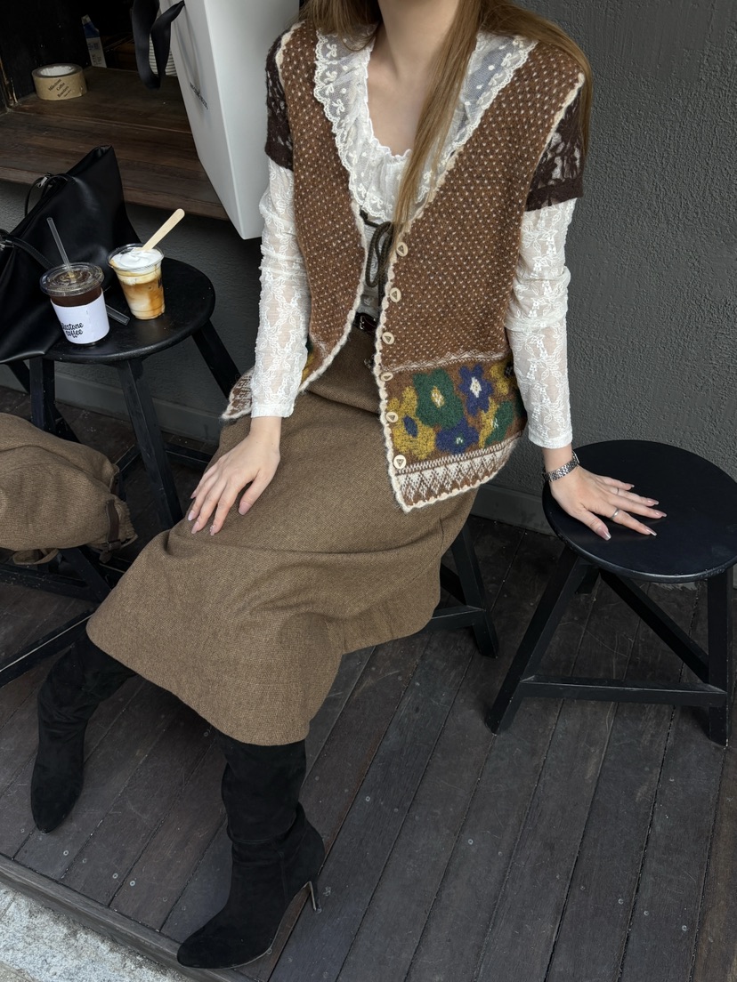 81 MARKET-L韓國代購女士新品時尚推薦人氣熱賣休閑馬甲81 MARKET-L馬甲圖色2