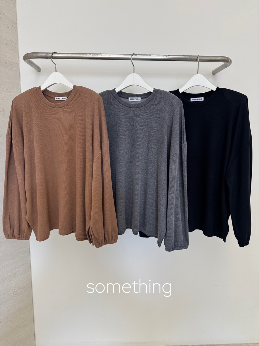 SOMETHING-L/FANCY東大門代購女士新款推薦休閑長袖T恤SOMETHING-L/FANCY長袖T恤