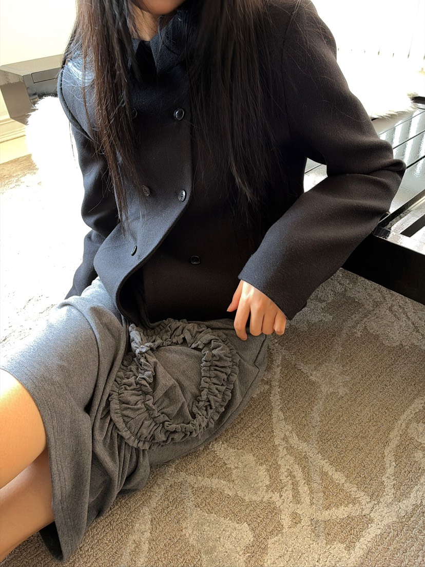 AWESOME SAUCE韓國直郵女裝新品熱賣人氣時尚推薦短款大衣AWESOME SAUCE短款大衣