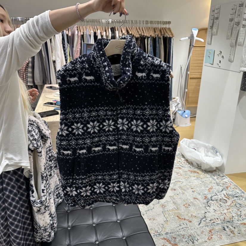 TIZZI韓國代購女士新款休閑推薦人氣真品時尚熱賣馬甲北歐TIZZI馬甲圖色2
