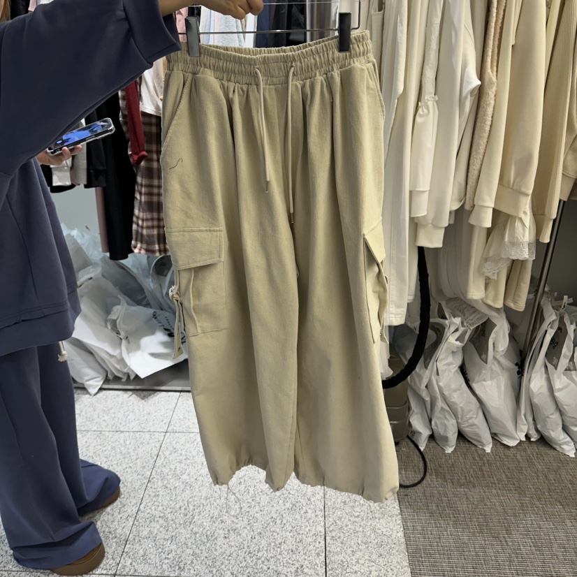 VIRKIN東大門直郵女裝新款時尚真品休閑休閑褲燈芯絨鏤空VIRKIN休閑褲圖色2