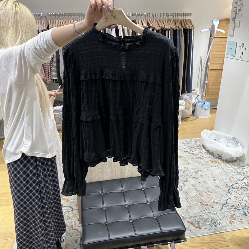 TIZZI韓國代購女士新款真品推薦人氣熱賣休閑時尚襯衫蕾絲衫TIZZI襯衫/蕾絲衫圖色2