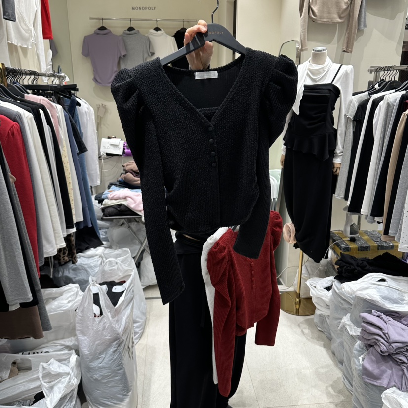 MONOPOLY韓國代購女裝新款人氣休閑推薦時尚長袖T恤假兩件MONO_POLY長袖T恤圖色3