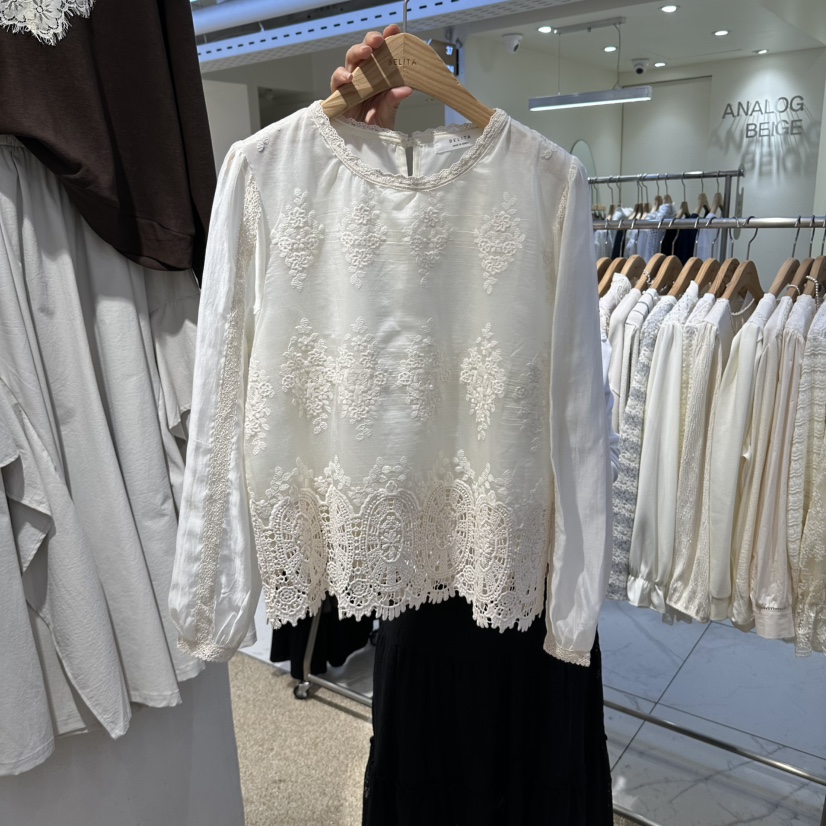 BELITA東大門代購女士新品時尚真品熱賣人氣休閑襯衫蕾絲衫BELITA襯衫/蕾絲衫圖色2