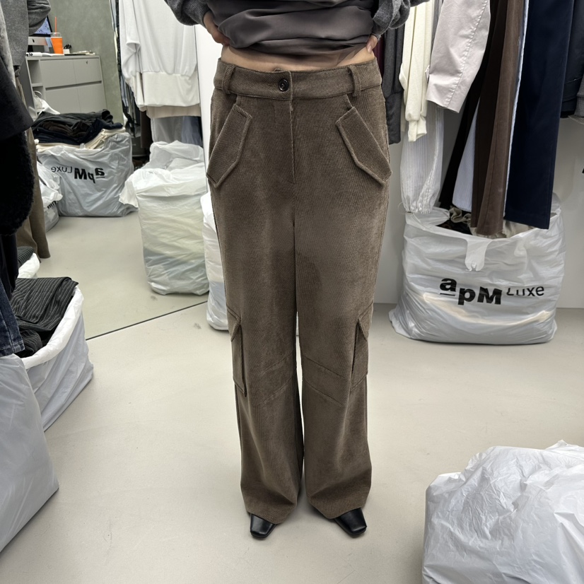 NOTHING MORE韓國代購女裝新品推薦熱賣休閑人氣真品休閑褲NOTHING MORE休閑褲圖色1卡其色