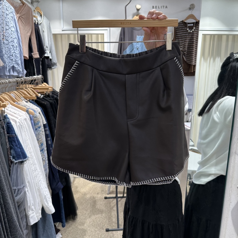 BELITA東大門代購女士新品熱賣時尚推薦人氣休閑真品短褲BELITA短褲圖色1棕色