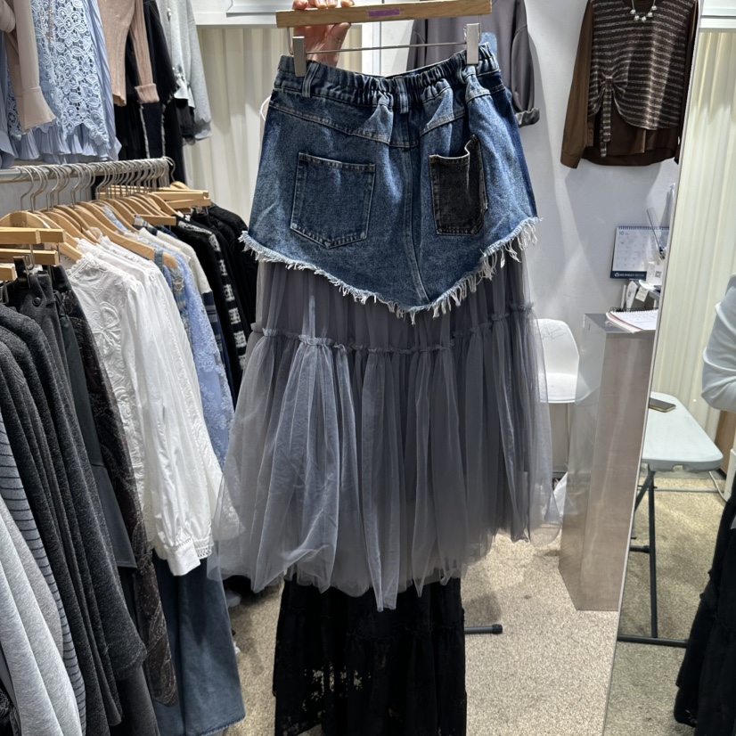 BELITA東大門實拍女士新款推薦真品時尚人氣休閑長裙口袋BELITA長裙