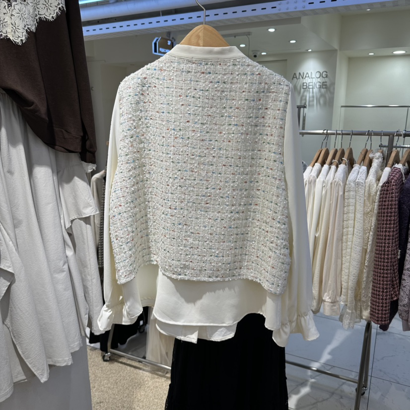 BELITA韓國代購女裝新品真品人氣熱賣時尚襯衫蕾絲衫假兩件BELITA襯衫/蕾絲衫