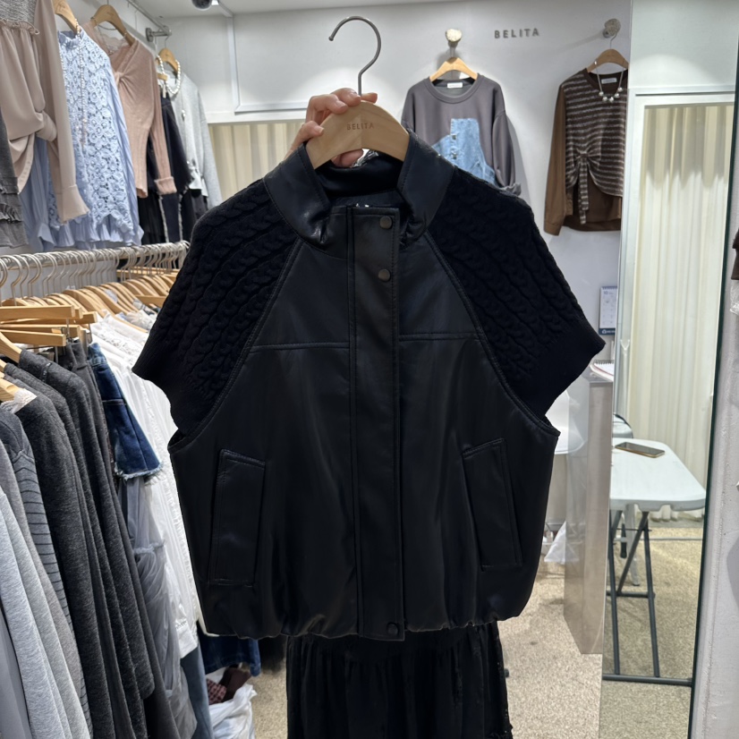 BELITA韓國直郵女士新品時尚熱賣人氣推薦休閑真品夾克BELITA夾克圖色3黑色