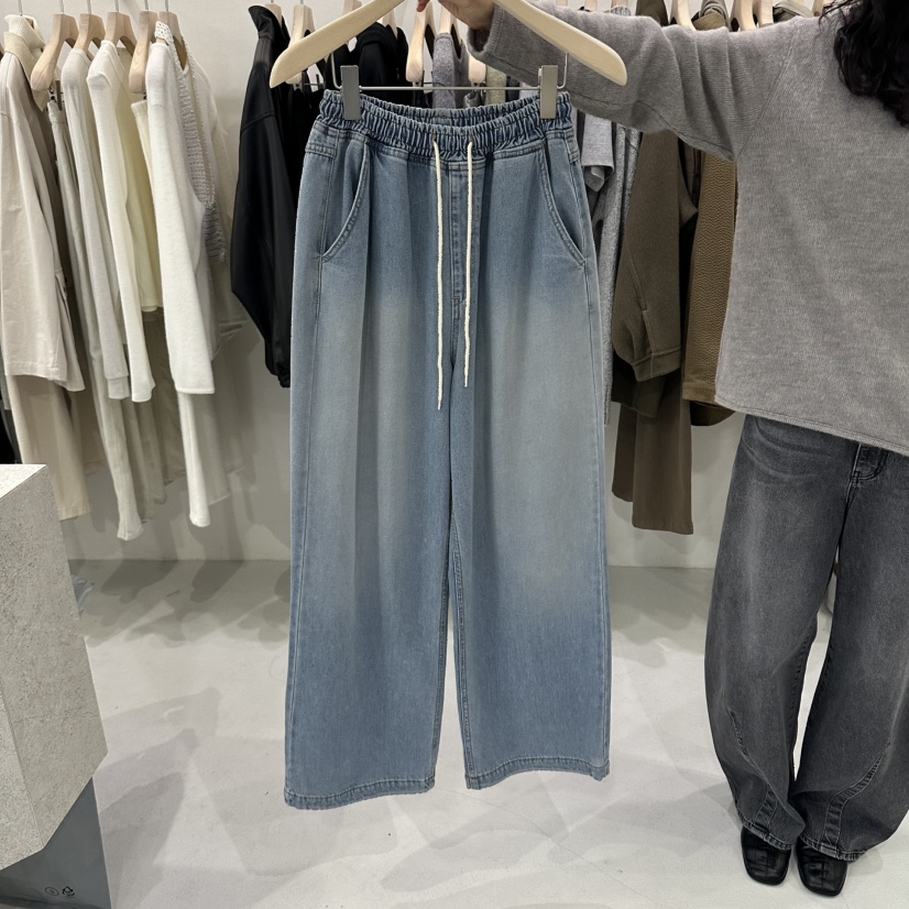 ONESTASTE韓國代購女士新品休閑時尚真品推薦熱賣人氣牛仔褲ONESTASTE牛仔褲圖色1