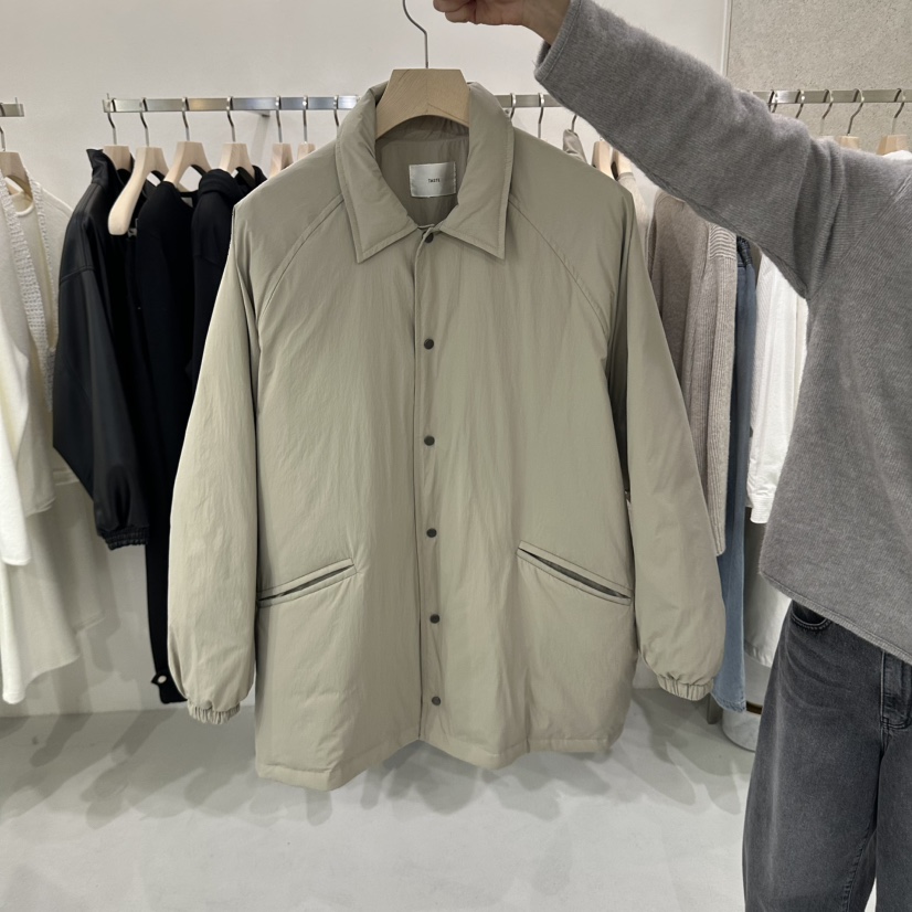 ONESTASTE東大門實拍女裝新款熱賣推薦短款羽絨服羽絨服翻領ONESTASTE短款羽絨服圖色3米色